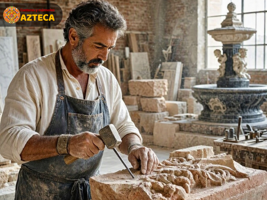 Taller de escultura y labrado en piedra natural y mármol